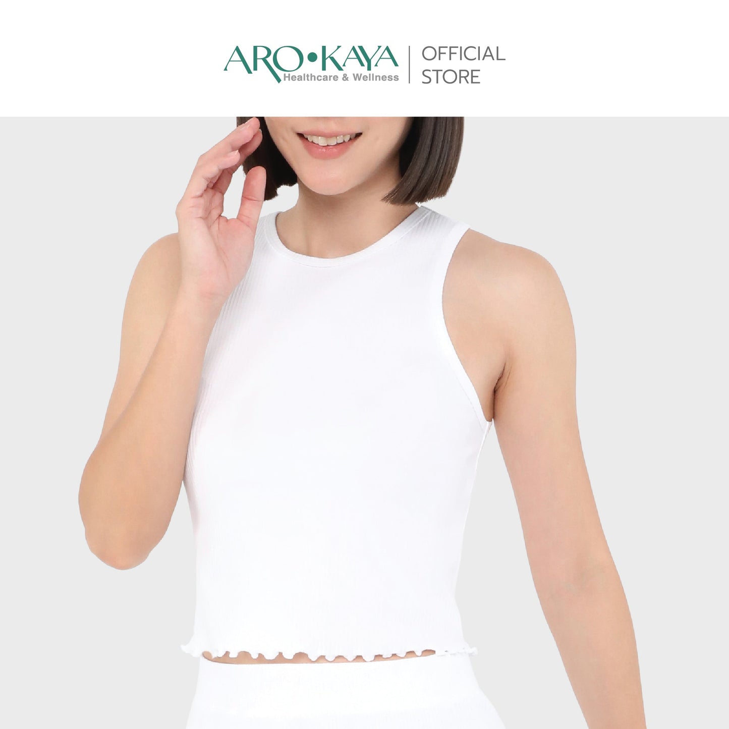 AROKAYA COLLAGEN TANK TOP เสื้อกล้ามลดกลิ่นไม่พึงประสงค์ สีขาว สีเทา สีดำ รุ่น AC3101