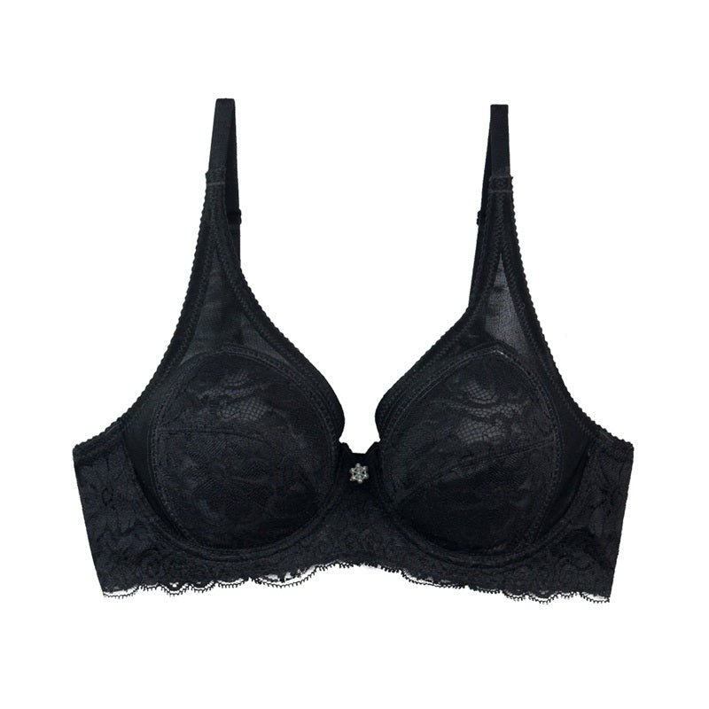 WIENNA CLASSY LACE เสื้อในมีโครง ลายลูกไม้ สีดำ สีเนื้อ รุ่น DB23548