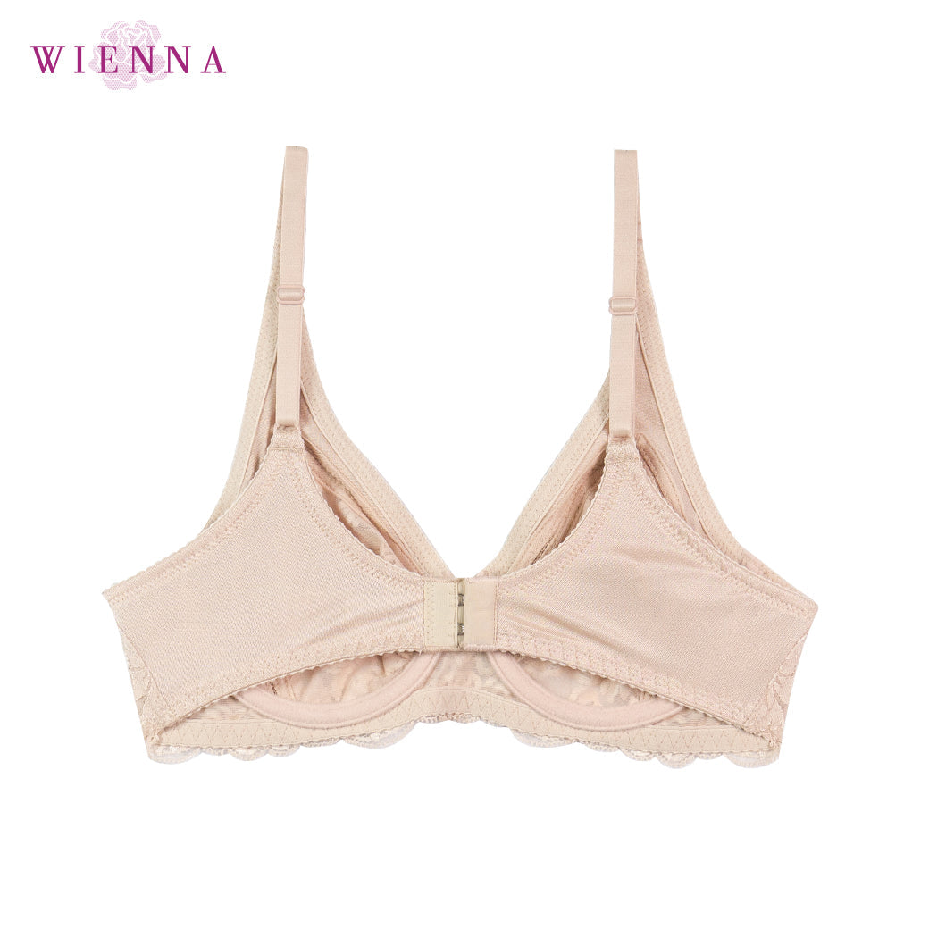 WIENNA CLASSY LACE เสื้อในมีโครง ลายลูกไม้ สีดำ สีเนื้อ รุ่น DB23548