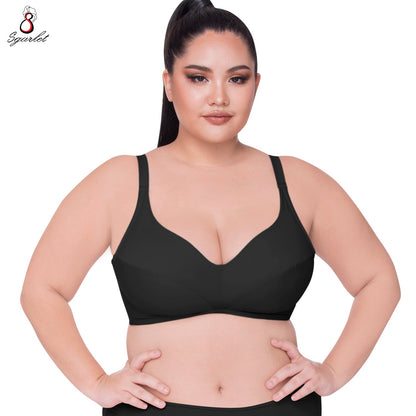 SGARLET PLUSSIZE Wireless bra เสื้อชั้นในไร้โครง รุ่น MB1510