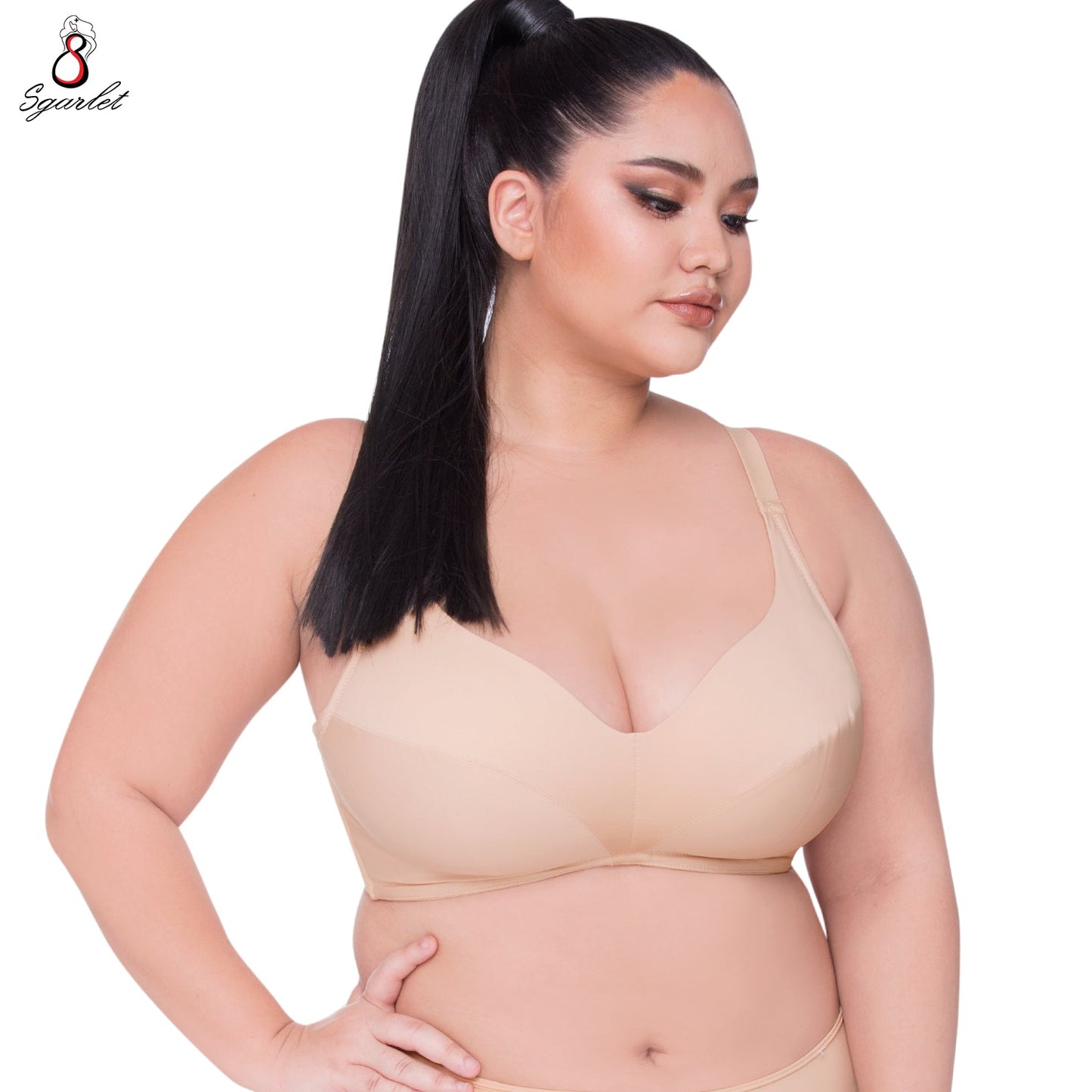 SGARLET PLUSSIZE Wireless bra เสื้อชั้นในไร้โครง รุ่น MB1510