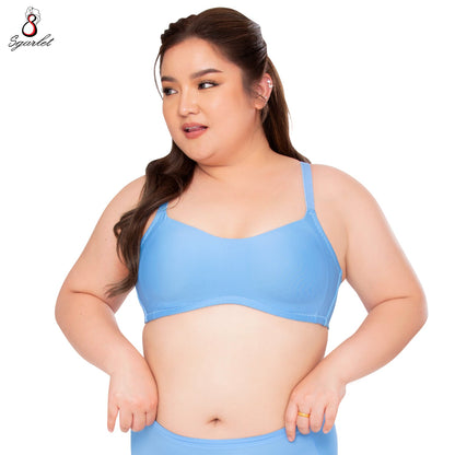 SGARLET PLUSSIZE Bubble bra เสื้อชั้นในไร้โครง เต้าปั๊ม ฟองน้ำเจาะรู รุ่น MB1514