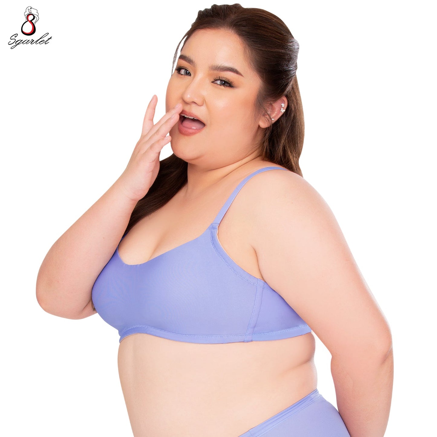 SGARLET PLUSSIZE Bubble bra เสื้อชั้นในไร้โครง เต้าปั๊ม ฟองน้ำเจาะรู รุ่น MB1514