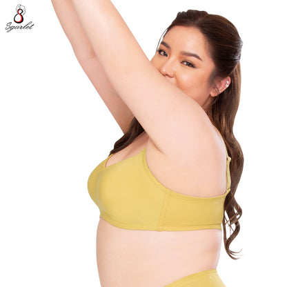 SGARLET PLUSSIZE Bubble bra เสื้อชั้นในไร้โครง เต้าปั๊ม ฟองน้ำเจาะรู รุ่น MB1514