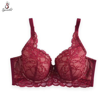SGARLET PLUSSIZE Lace bra เสื้อชั้นในตกแต่งลูกไม้ รุ่น MB1721