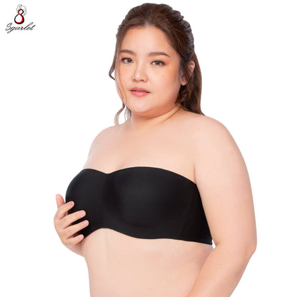 SGARLET PLUSSIZE Locking bra เสื้อในมีโครง สาวอวบ เกาะอกถอดสายได้ สีเนื้อ สีดำ รุ่น MB1728