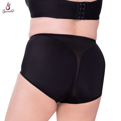 SGARLET PLUSSIZE Hip panties กางเกงใน สาวอวบ กระชับหน้าท้อง สีเบจ สีดำ รุ่น MB3000