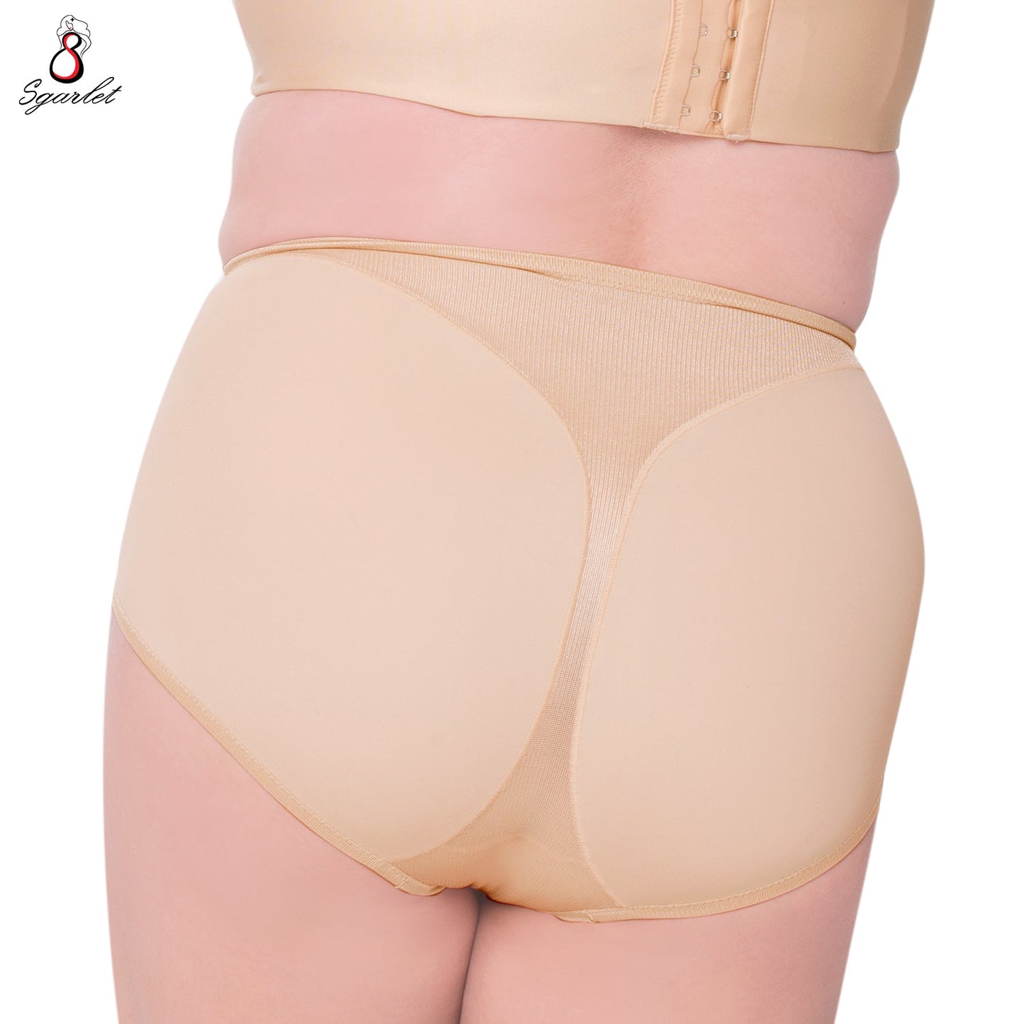 SGARLET PLUSSIZE Hip panties กางเกงใน สาวอวบ กระชับหน้าท้อง สีเบจ สีดำ รุ่น MB3000