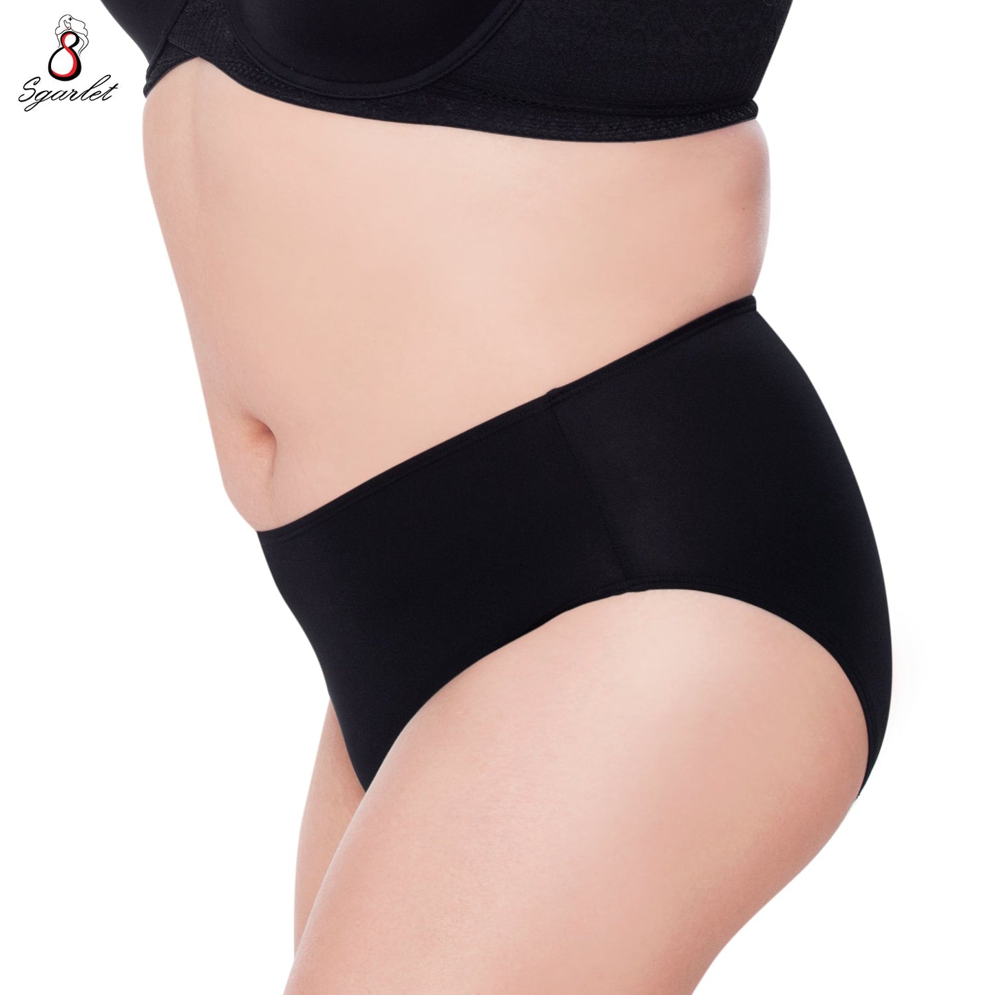 SGARLET PLUSSIZE Panties กางเกงใน สาวอวบ ตัวเรียบ สีโอลด์โรส สีเนื้อ สีดำ สีช็อกโกแลต สีกะปิ รุ่น MB6000