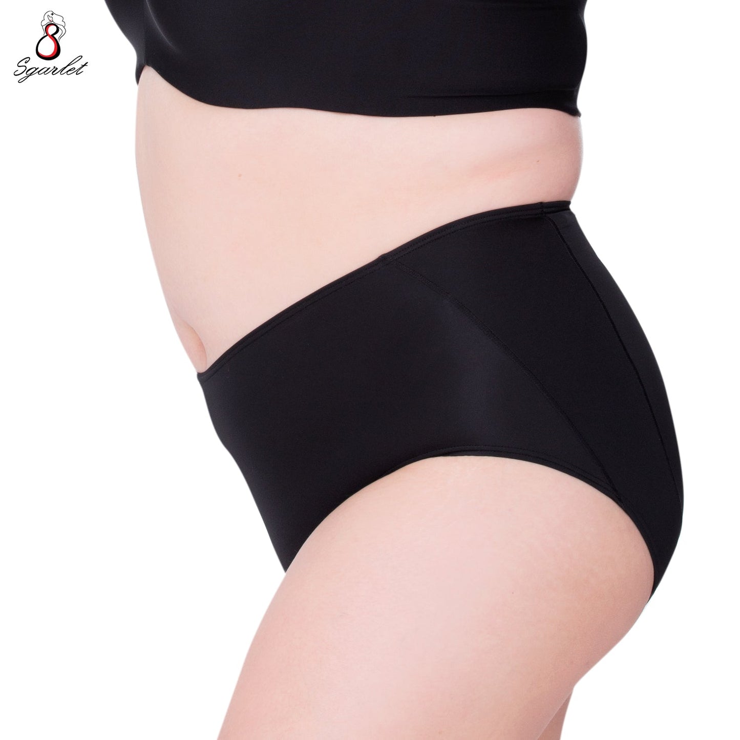 SGARLET PLUSSIZE Panties กางเกงใน ไม่เข้าวิน สาวอวบ สีเบจ สีดำ รุ่น MB6001