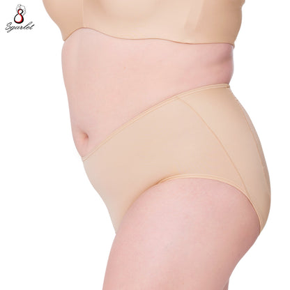 SGARLET PLUSSIZE Panties กางเกงใน ไม่เข้าวิน สาวอวบ สีเบจ สีดำ รุ่น MB6001