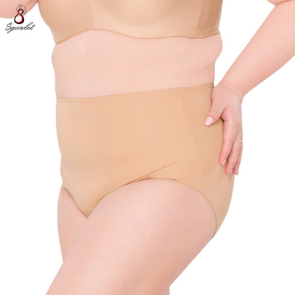 SGARLET PLUSSIZE Panties กางเกงใน เอวสูง สาวบอวบ ตัวเรียบ สีดำ สีเนื้อ รุ่น MB6002