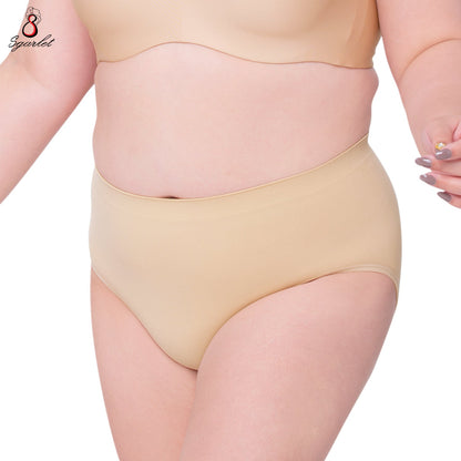 SGARLET PLUSSIZE Seamless panties กางเกงชั้นใน ไร้ตะเข็บ สาวอวบ สีเนื้อ สีดำ รุ่น MB6003