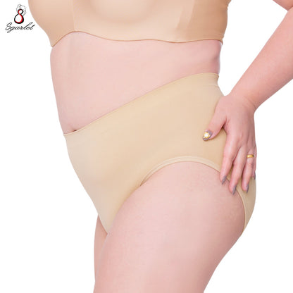 SGARLET PLUSSIZE Seamless panties กางเกงชั้นใน ไร้ตะเข็บ สาวอวบ สีเนื้อ สีดำ รุ่น MB6003