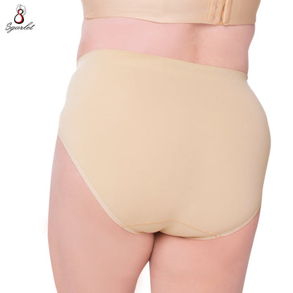 SGARLET PLUSSIZE Seamless panties กางเกงชั้นใน ไร้ตะเข็บ สาวอวบ สีเนื้อ สีดำ รุ่น MB6003