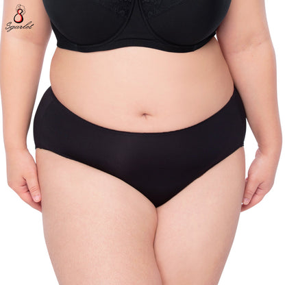 SGARLET PLUSSIZE Extra size panties กางเกงใน สาวอวบ ใหญ่พิเศษ ตัวเรียบ สีดำ สีเนื้อ รุ่น MB6004