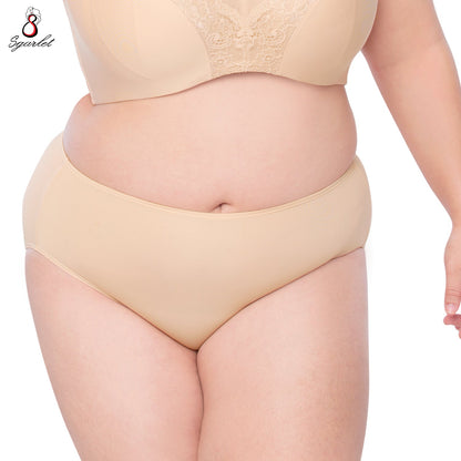 SGARLET PLUSSIZE Extra size panties กางเกงใน สาวอวบ ใหญ่พิเศษ ตัวเรียบ สีดำ สีเนื้อ รุ่น MB6004