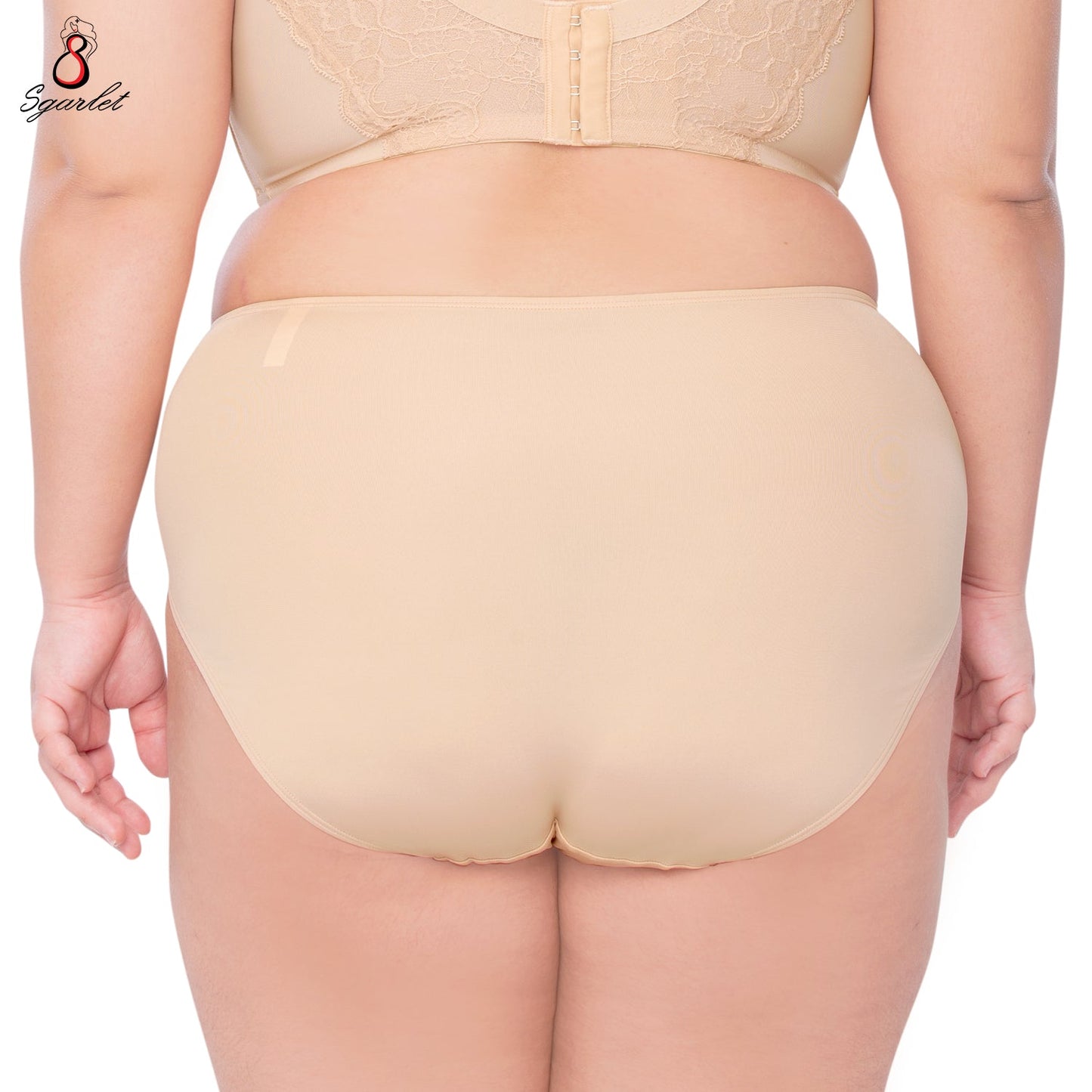 SGARLET PLUSSIZE Extra size panties กางเกงใน สาวอวบ ใหญ่พิเศษ ตัวเรียบ สีดำ สีเนื้อ รุ่น MB6004