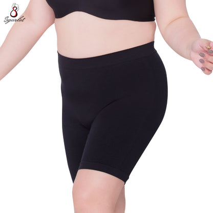 SGARLET PLUSSIZE Seamless panties กางเกงในขายาว ไร้ตะเข็บ สาวอวบ ฟรีไซซ์ สีดำ สีเนื้อ รุ่น MB6006