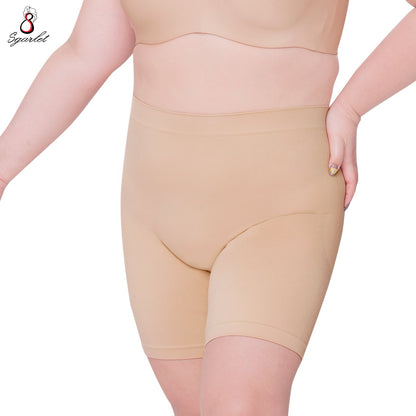 SGARLET PLUSSIZE Seamless panties กางเกงในขายาว ไร้ตะเข็บ สาวอวบ ฟรีไซซ์ สีดำ สีเนื้อ รุ่น MB6006