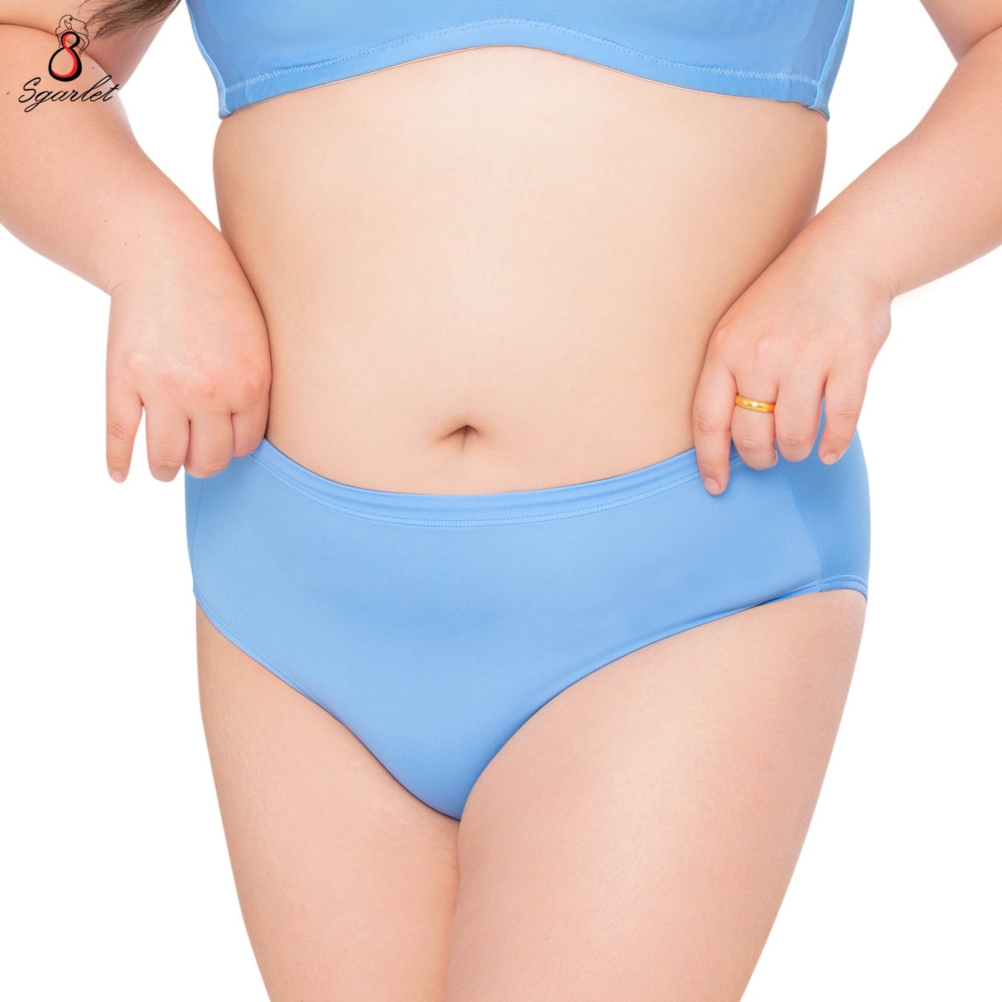 SGARLET PLUSSIZE Bubble panty กางเกงใน สาวอวบ ตัวเรียบ สีดำ สีเนื้อ สีเหลือง สีเขียวอ่อน สีฟ้าอ่อน สีม่วงอ่อน รุ่น MB6007