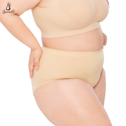 SGARLET PLUSSIZE Seamless panties กางเกงใน ไร้ตะเข็บ สาวอวบ ฟรีไซซ์ สีเนื้อ รุ่น MB6010