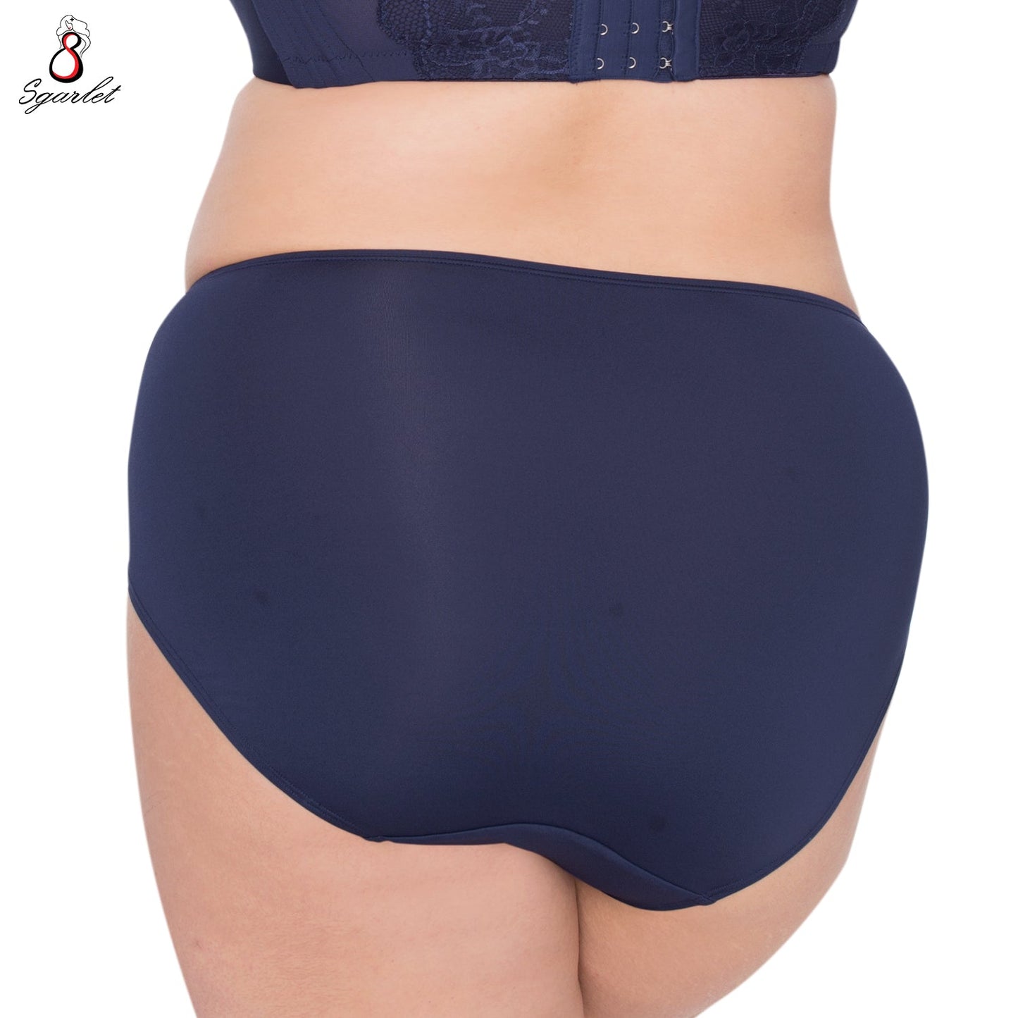 SGARLET PLUSSIZE Extra size panties กางเกงใน สาวอวบ ใหญ่พิเศษ ลายลูกไม้ สีน้ำเงิน สีเนื้อ รุ่น MBU724