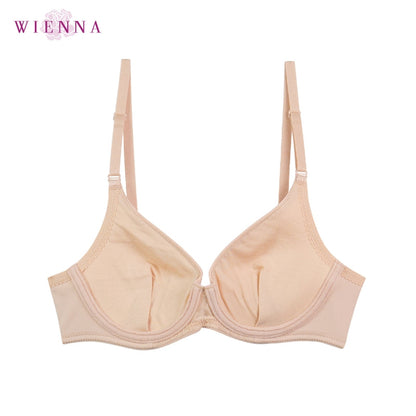 WIENNA (Beauty) เสื้อในมีโครง ตัวเรียบ เสริมหนาล่างบางบน รุ่น DB27626